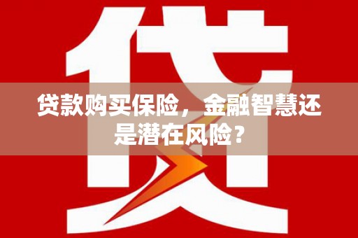 景泰贷款购买保险，金融智慧还是潜在风险？