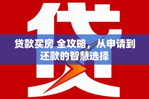 囊谦贷款买房 全攻略，从申请到还款的智慧选择