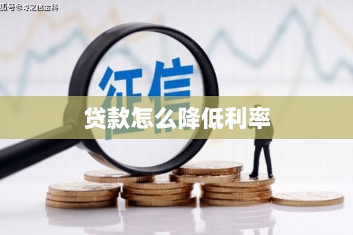 依安贷款怎么降低利率