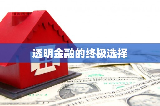 中西透明金融的终极选择