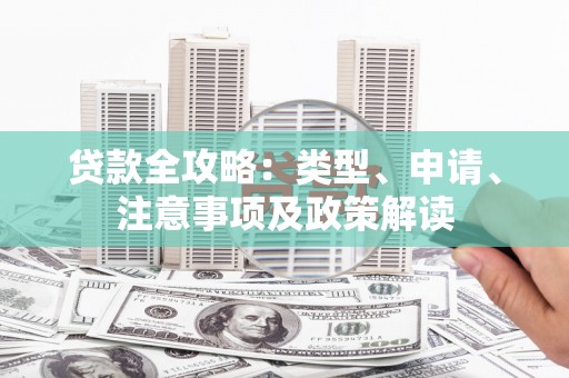 海东贷款全攻略：类型、申请、注意事项及政策解读